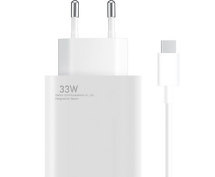 Сетевое зарядное устройство Xiaomi 33W Power Adapter з кабелем USB-C White (BHR6039EU) Original