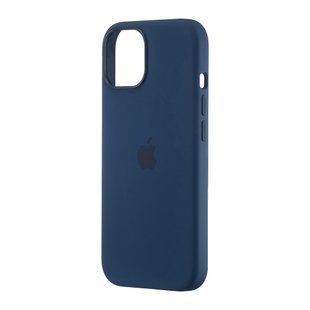 Силіконовий чохол Silicon Case with MagSafe Splash Screen для iPhone 15 Storm Blue