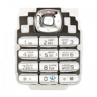 Клавиатура Nokia 6030 Silver HC