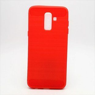 Защитный чехол Polished Carbon для Samsung J800 Galaxy J8 (2018) Red
