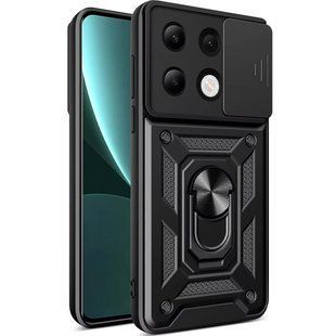 Чохол накладка Armor Case CamShield для Xiaomi Redmi Note 13 4G Black (Чорний)