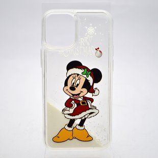Чехол с новогодним рисунком (принтом) Merry Christmas Snow для Apple iPhone XR Minnie Mouse