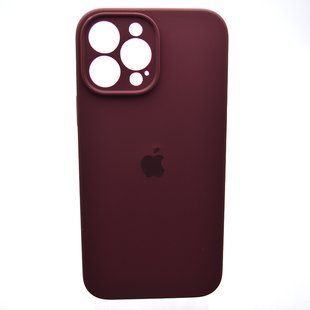 Силіконовий чохол накладка Silicon Case Full Camera для iPhone 13 Pro Max Plum
