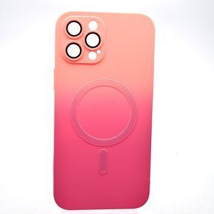 Чохол накладка з MagSafe Bright Case для Apple iPhone 12 Pro Max Peach-Barbie Pink