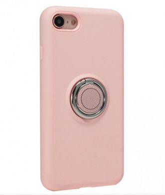 Чехол с креплением под магнитный держатель Ring Silicon Case для iPhone X/XS 5.8'' Pink