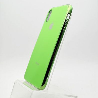 Чохол глянцевий з логотипом Glossy Silicon Case для iPhone XS Max Green