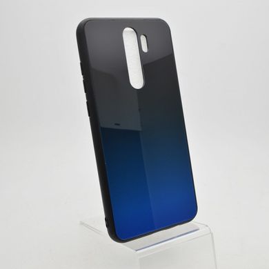 Стеклянный чехол Gradient Glass Case для Xiaomi Redmi Note 8 Pro Black-Blue