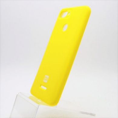 Матовый чехол New Silicon Cover для Xiaomi Redmi 6 Yellow Copy