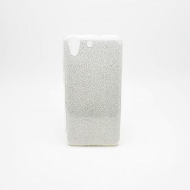 Чехол силиконовый с блестками TWINS для Huawei Y6-II Silver