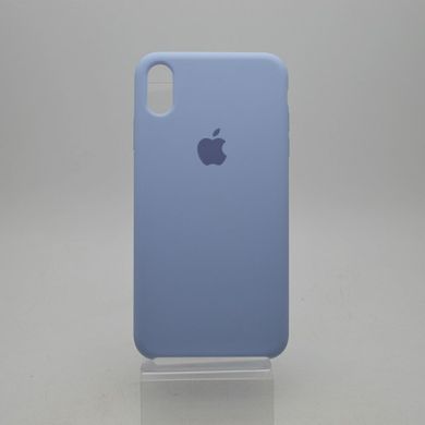Чехол накладка Silicon Case для iPhone XS Max 6.5" Light Blue (05) (C)