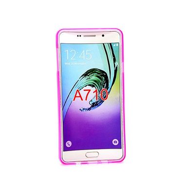 Чехол накладка Original Silicon Case Samsung A710/A7 (2016) Pink