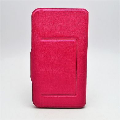 Чехол универсальный для телефона CMA Book Cover Soft Touch Two Windows 5.2-5.5" дюймов Pink (A1)