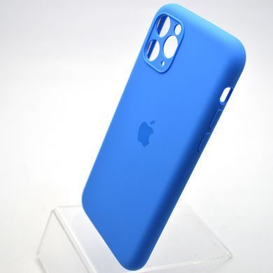Силіконовий чохол накладка Silicon Case Full Camera для iPhone 11 Pro Mediterranean Blue