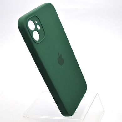 Чехол силиконовый с квадратными бортами Silicon case Full Square для iPhone 11 Forest Green