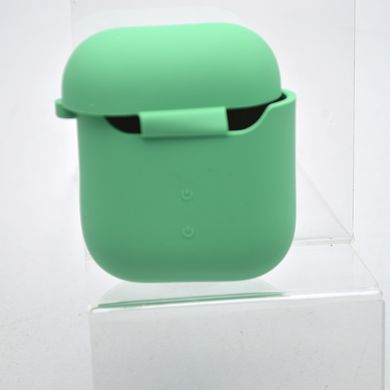 Чехол Silicon Case с микрофиброй для AirPods 1/2 Mint