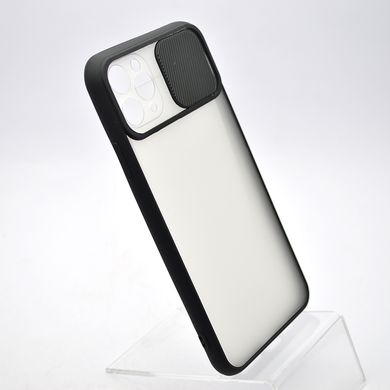 Чохол накладка TPU Camshield Matte з кришкою (шторкою) на камеру для iPhone 11 Pro Max 6.5" Чорний