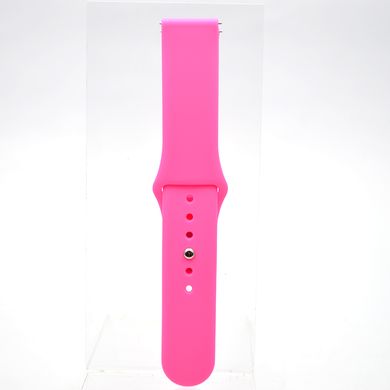 Силиконовый ремешок для Xiaomi Amazfit Bip/Samsung 20mm Original Design Barbie Pink/Ярко-розовый