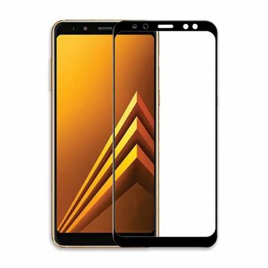 Захисне скло Samsung A730 Galaxy A8 Plus (2018) Full Screen Triplex Глянцеве Gold тех. пакет