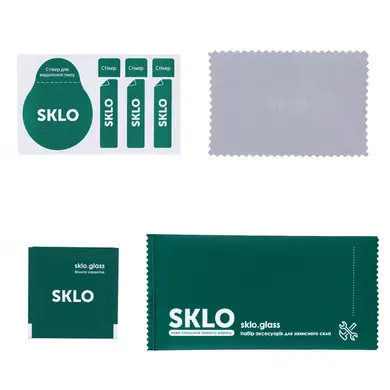 Защитное стекло SKLO 5D для Xiaomi Redmi Note 13/Note 13 Pro Black, Прозрачный