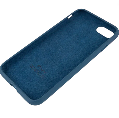 Чехол накладка Silicon Case Full Cover для Apple iPhone 7/iPhone 8/iPhone SE2 2020 Dark Blue