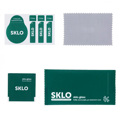 Захисне скло SKLO 3D для Tecno Pop 5 Black/Чорна рамка