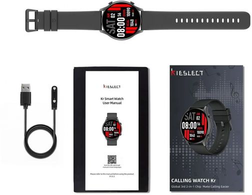 Смарт годинник Xiaomi Kieslect Smart Calling Watch Black, Чорний