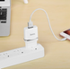 Зарядний пристрій для телефону мережевий (адаптер) Hoco C11 Smart 1 USB 1A White