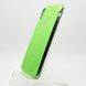 Чохол глянцевий з логотипом Glossy Silicon Case для iPhone XS Max Green