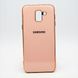 Чехол глянцевый с логотипом Glossy Silicon Case для Samsung J600 Galaxy J6 2018 Pink