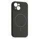 Чохол накладка Silicon Case Slim MagSafe Full Camera для Apple iPhone 14 Charcoal Grey Black