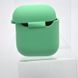Чехол Silicon Case с микрофиброй для AirPods 1/2 Mint