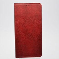 Чехол книжка Leather Fold для Xiaomi Poco X3/Poco X3 Pro Wine Red