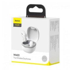 Безпровідні навушники Baseus Encok True Wireless Eaphones White NGWM01-02, Білий