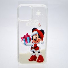 Чехол с новогодним рисунком (принтом) Merry Christmas Snow для iPhone XR Minnie & Mickey Surprise