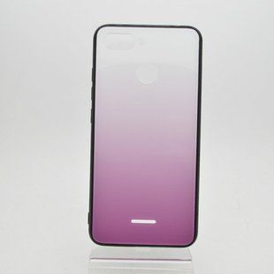 Чохол градієнт хамелеон Silicon Crystal for Xiaomi Redmi 6 Pink-White