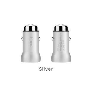 Автомобильная зарядка Hoco Z4 1xUSB 2.1A Steel