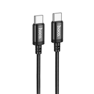 Кабель Hoco X89 Gratified Type-C to Type-C 60W 1m Black