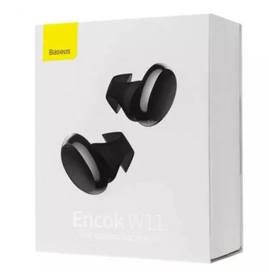 Навушники Безпровідні TWS (Bluetooth) Baseus Encok W11 Black NGTW060001