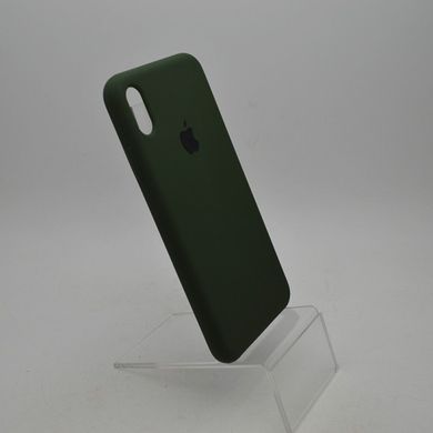 Чехол накладка Silicon Case для iPhone XS Max 6.5" Dark Olive (C)
