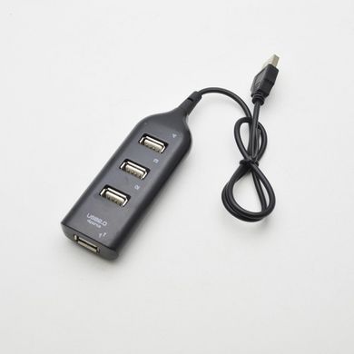 USB-хаб Hi-Speed 480 MbpS 4 порти USB 2.0 Black