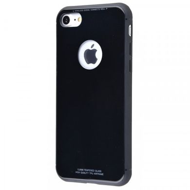 Стеклянный чехол Glass Case 0.8mm для iPhone 7/8 Black