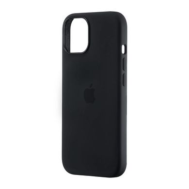 Силиконовый чехол Silicon Case with MagSafe Splash Screen для iPhone 15 Black