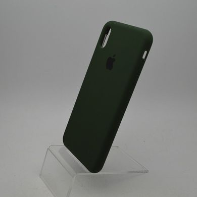 Чехол накладка Silicon Case для iPhone XS Max 6.5" Dark Olive (C)