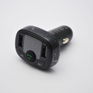 Автомобильная зарядка с FM-модулятором BASEUS T-Typed BT-MP3 2USB (Standard edition) Black CCTM-01