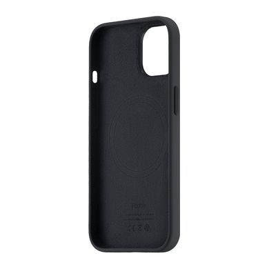 Силіконовий чохол Silicon Case with MagSafe Splash Screen для iPhone 15 Black