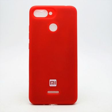 Матовый чехол New Silicon Cover для Xiaomi Redmi 6 Red Copy