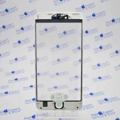 Скло дисплея iPhone 6S Plus з рамкою,OCA та сіточкою спікера White Original