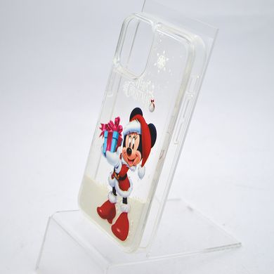 Чохол з новорічним малюнком (принтом) Merry Christmas Snow для iPhone XR Minnie & Mickey Surprise
