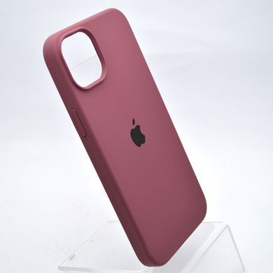 Чехол накладка Silicone Case Full Cover для iPhone 14 Бордовый