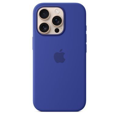 Чехол накладка Silicon Case с MagSafe Splash Screen для Apple iPhone 16 Pro Ultramarine (Ярко-синий)